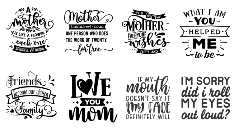 12"x12" Mom Stencils